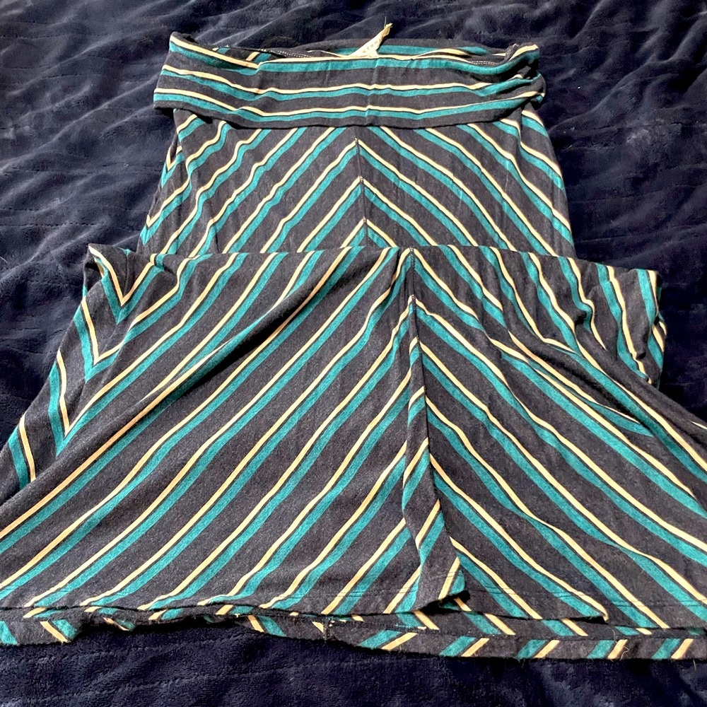 Womens fold over maxi skirt